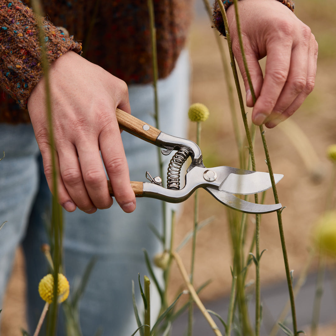 Secateurs Ash Wooden Handles Gardening Tool