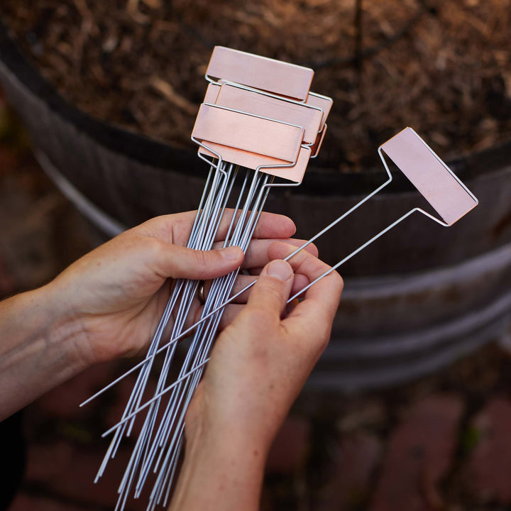 Copper Garden Labels Pack Of 10