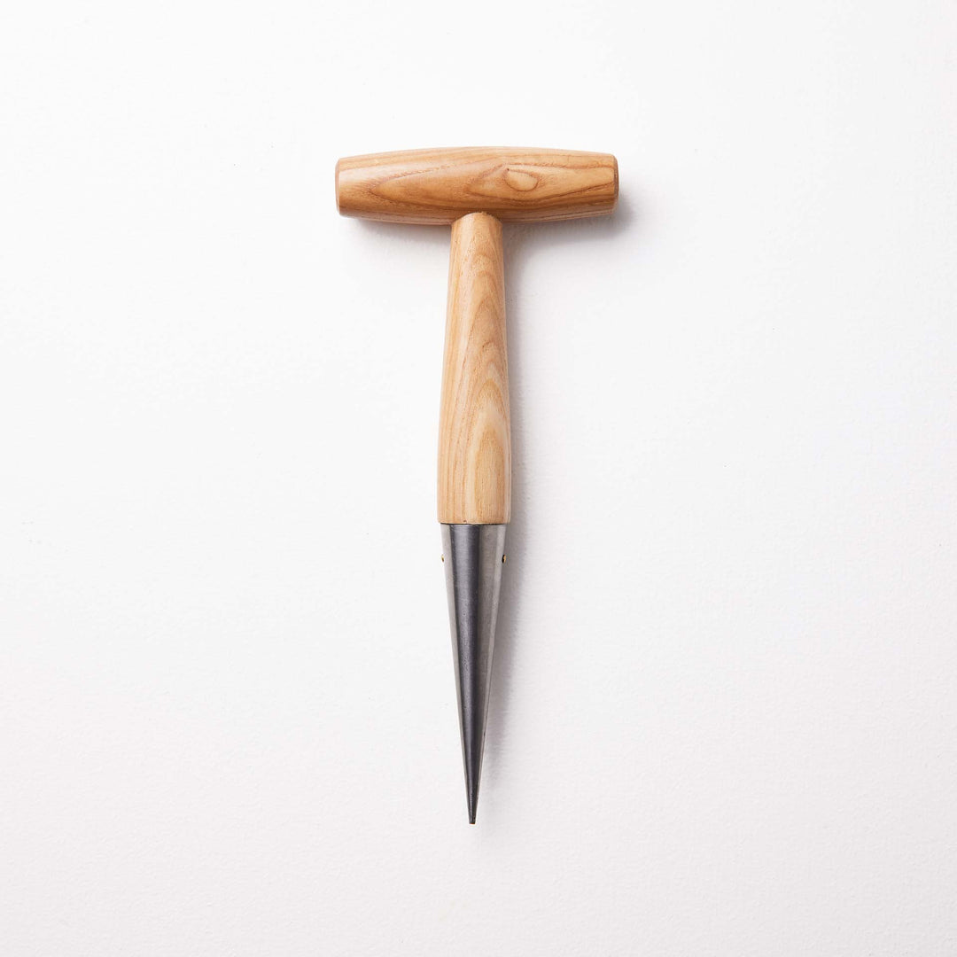 Large Wooden Dibber Garden Planting Tool With Stainless Steel