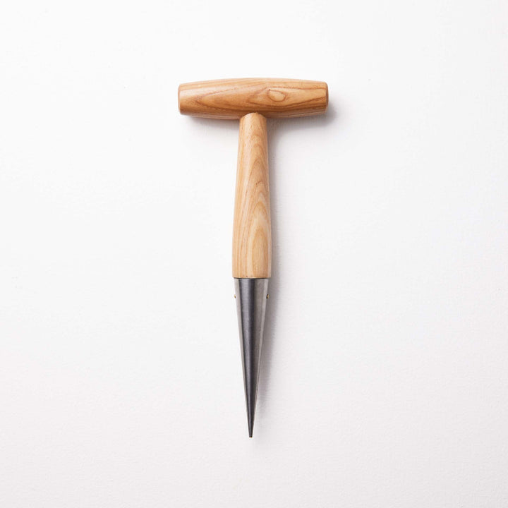 Large Wooden Dibber Garden Planting Tool With Stainless Steel