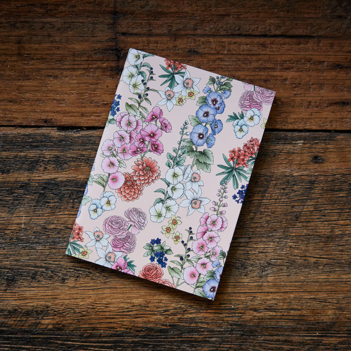 Pocket Notebook - Typoflora Hollyhock Pattern