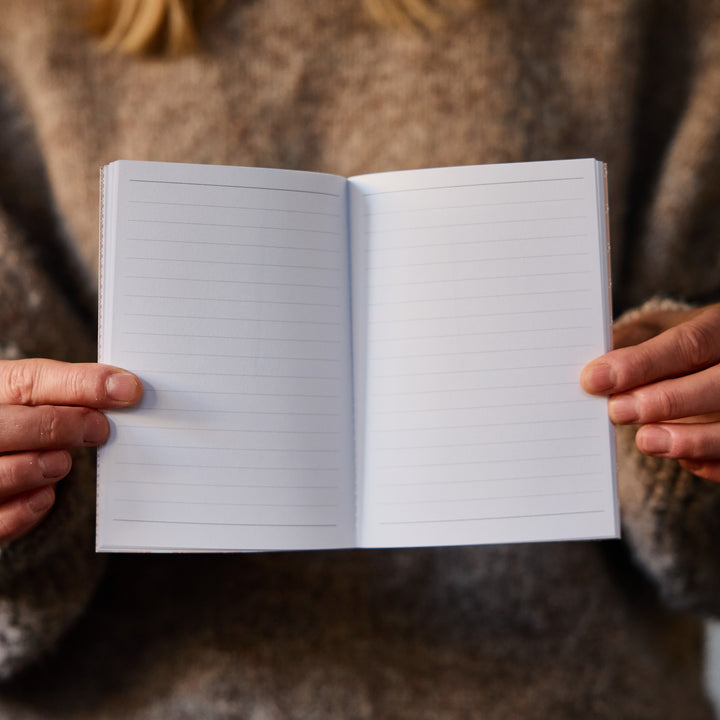 Pocket Notebook - Typoflora Hollyhock Pattern