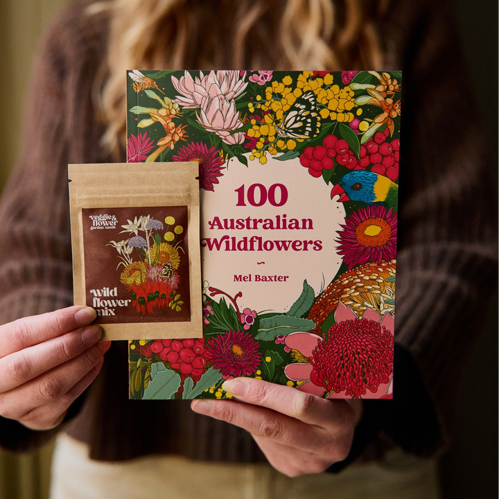 100 Australian Wildflowers by Mel Baxter Plus Free Native Wildflower Seed Mix