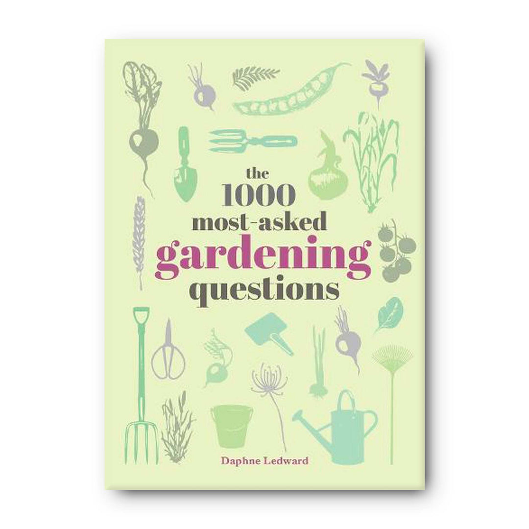 The 1000 most-asked questions about Gardening By Daphne Ledward (Hard Cover Book) + BONUS 1 x Packet of Bean Windsor Seeds
