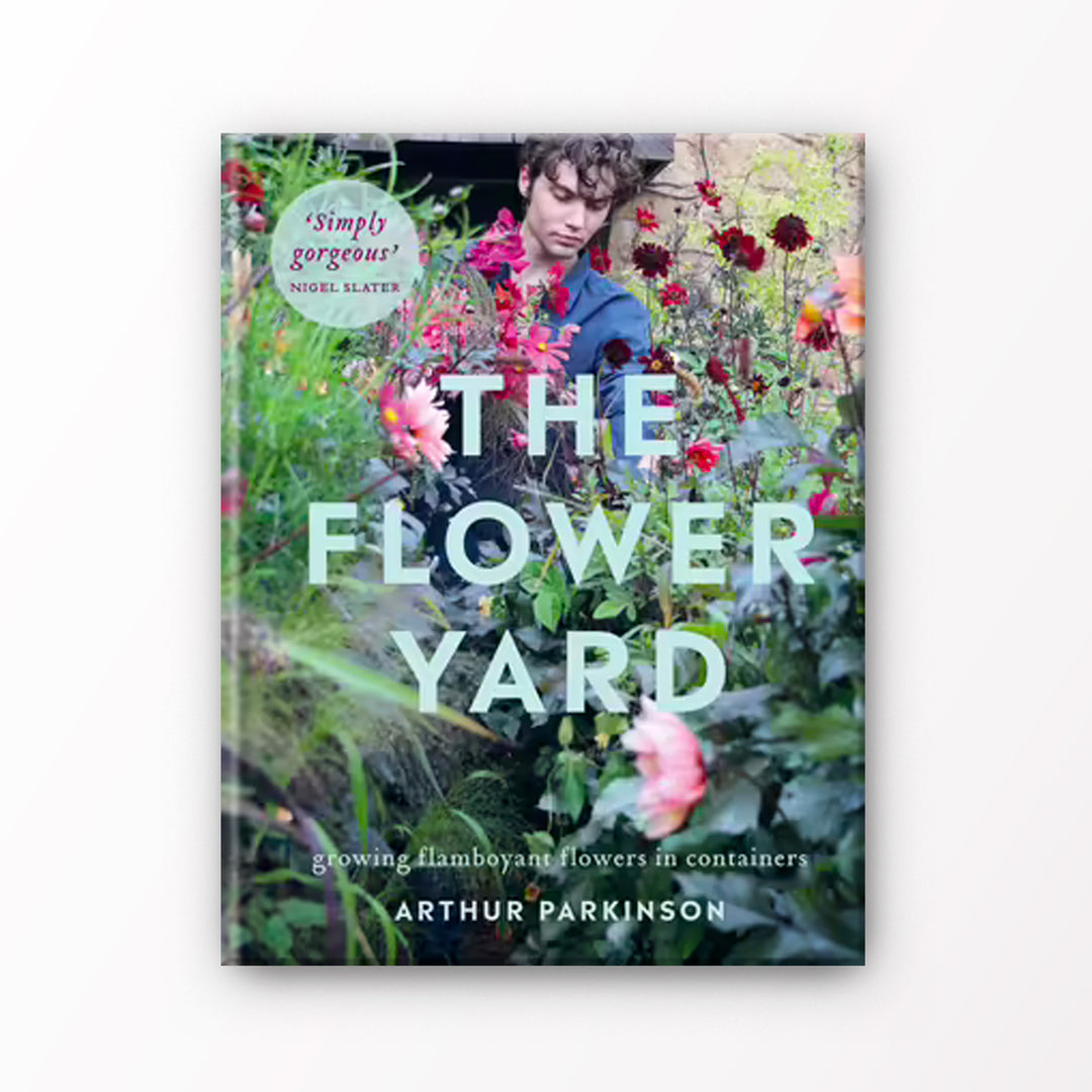 The Flower Yard Book By Arthur Parkinson (Hardcover) + BONUS 1 x Packet Of Cosmos Cupcake Blush Flower Seeds